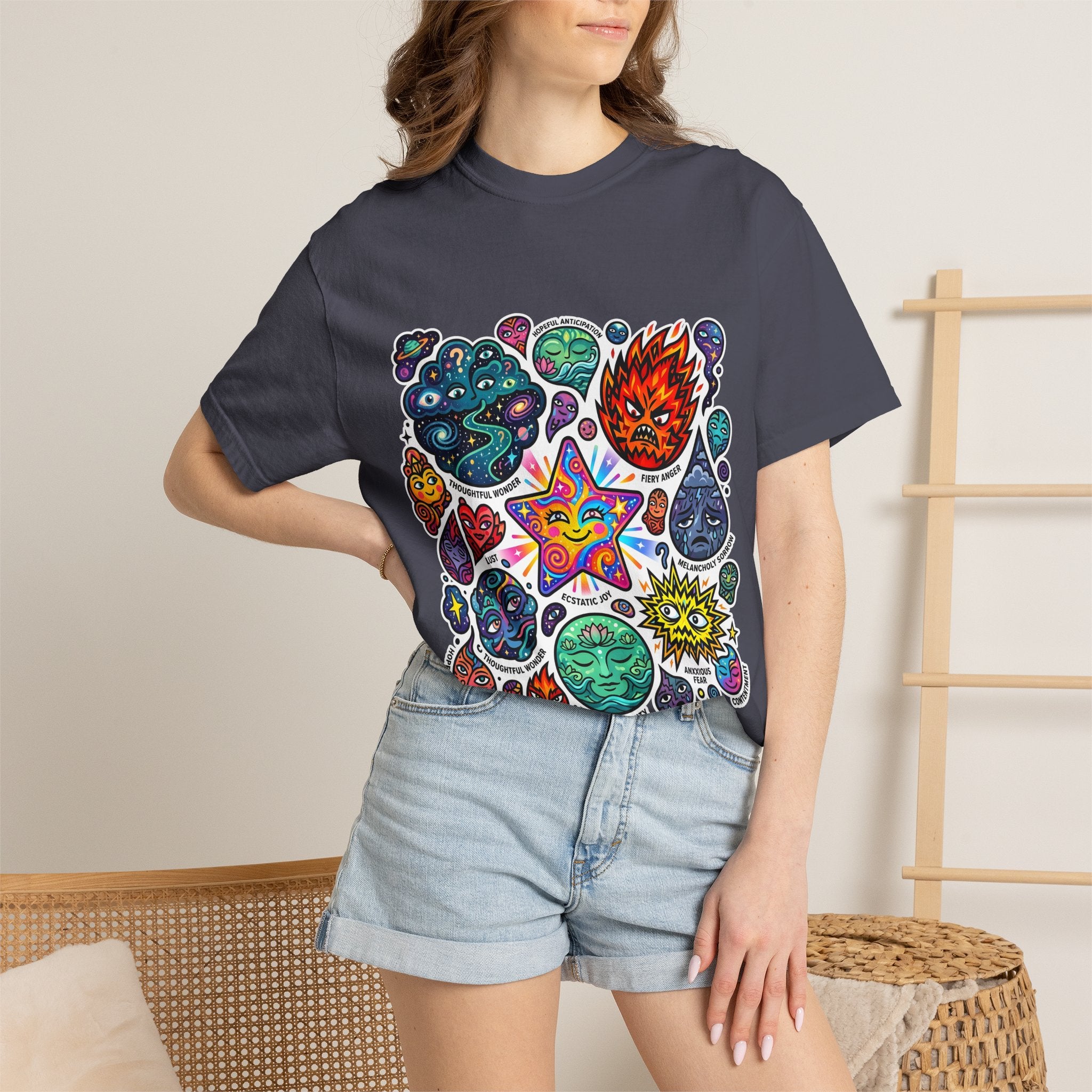 Comfort Colors T-Shirt - Psychedelic Emotions Art | Mental Health