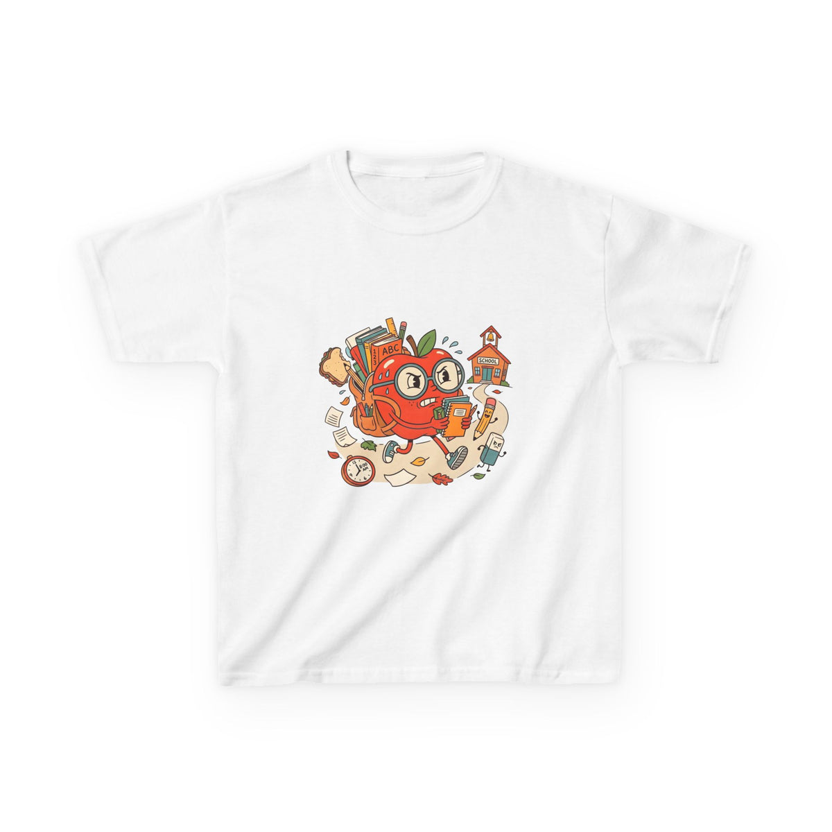 Kids Back to School Tee - Playful ABC 123 School Design