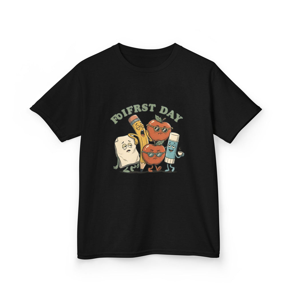 Kids Tee - Funny "FIRST DAY" Tired School Supplies Back to School 2026