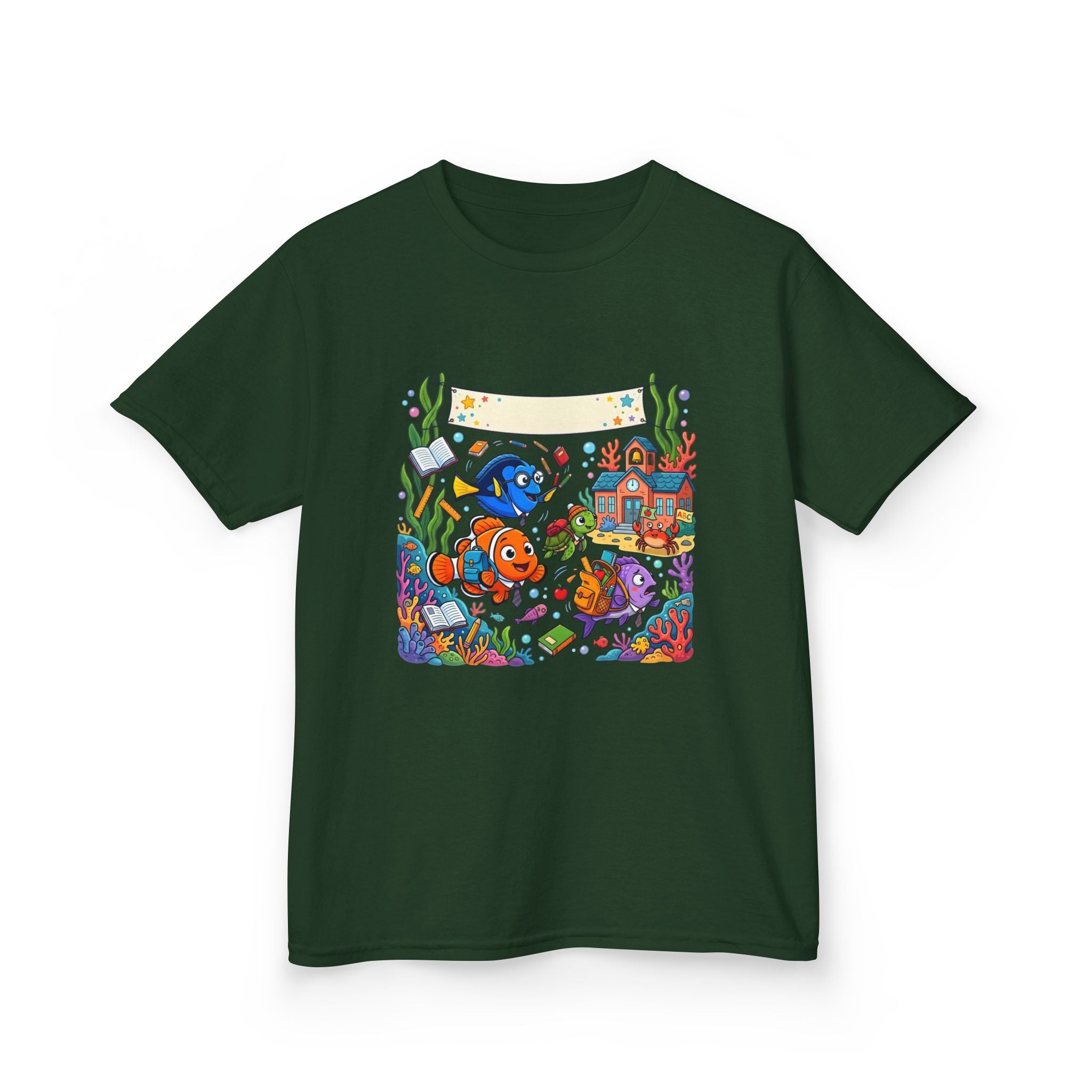 Kids T-Shirt - Whimsical Underwater School ABC | Back to School