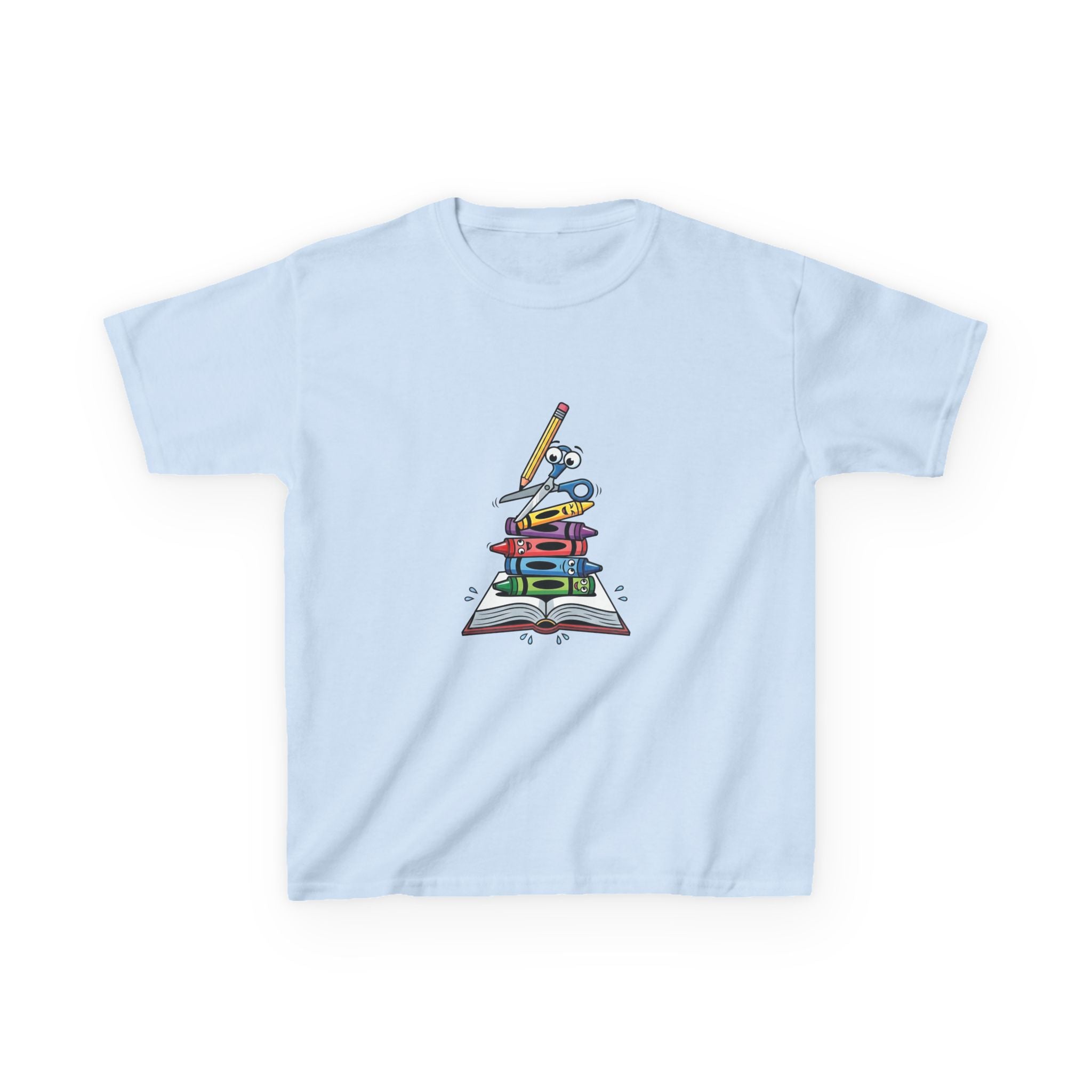 Back to School Kids Tee - Art Supplies Fun Design | 2026