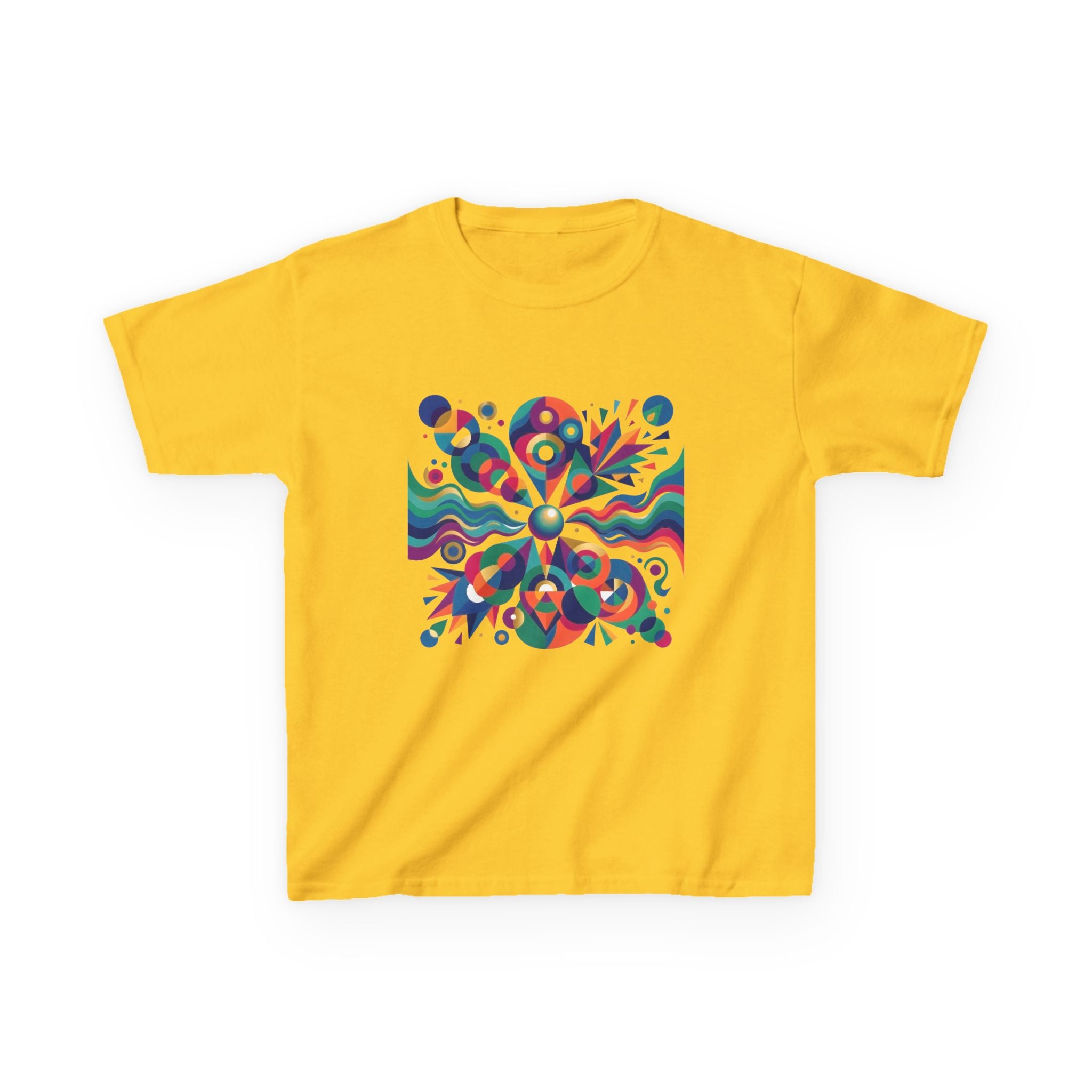 Kids T-Shirt - Vibrant Abstract Geometric Design | Modern Art