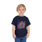 Toddler Crypto Shirt - Neon Geometric Digital Art | Blockchain Kids