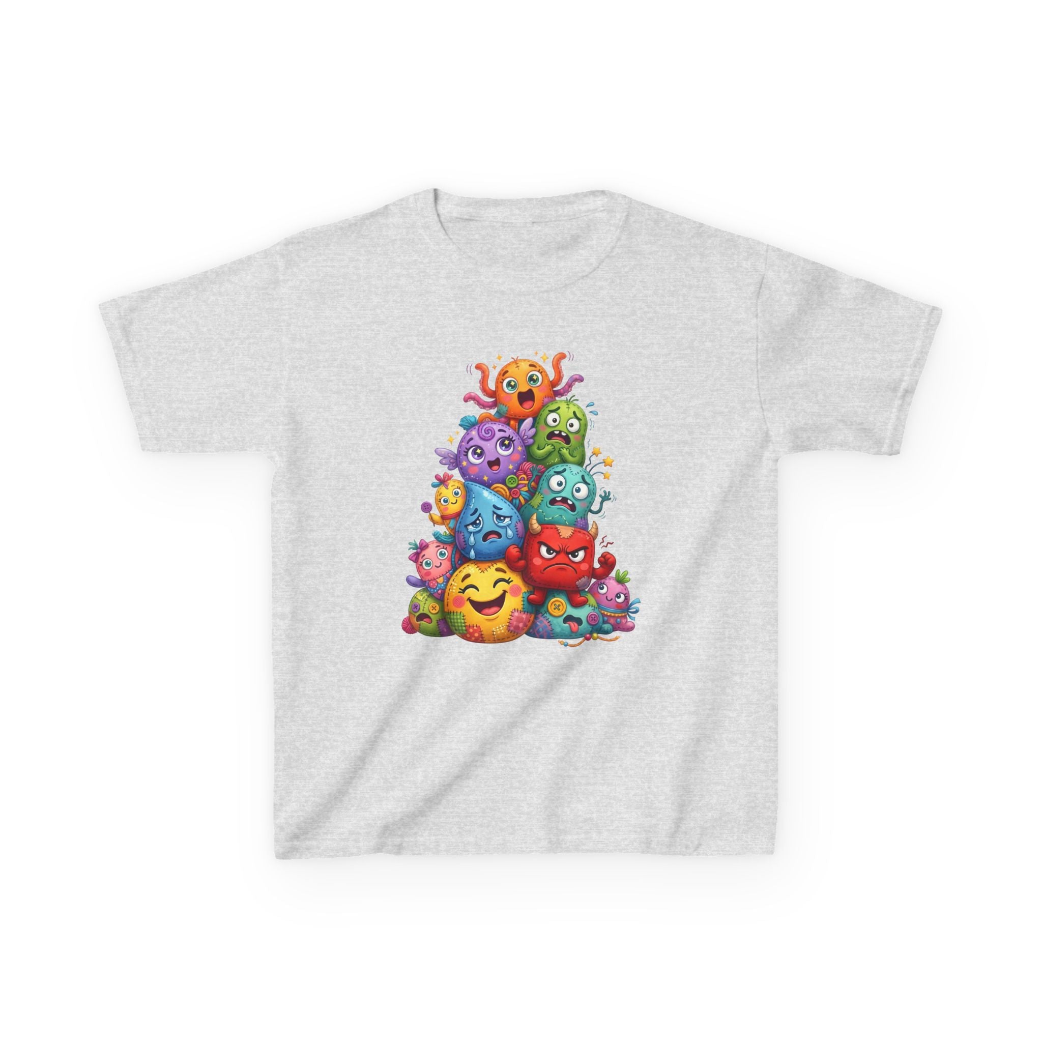 Kids T-Shirt - Cute Monster Pile | Whimsical Cartoon Design