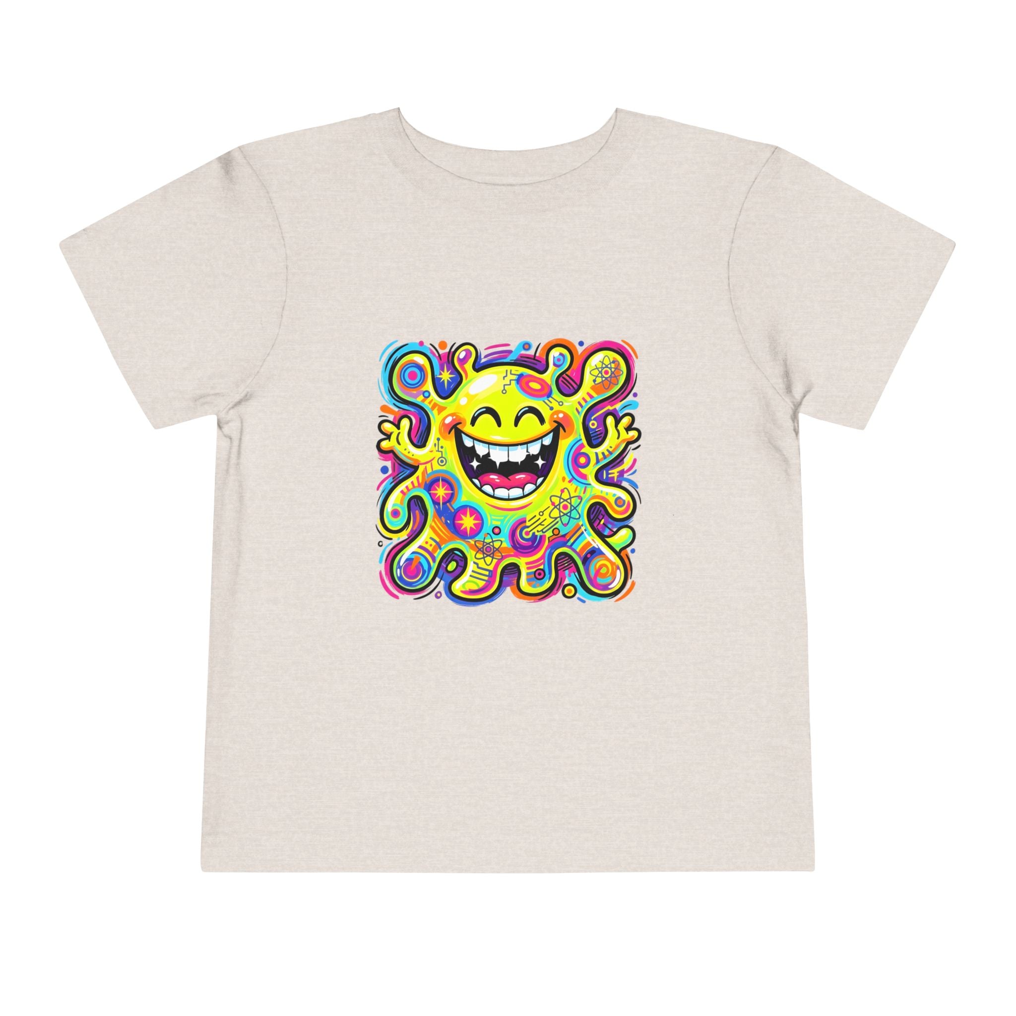 Toddler Tee - Vibrant Psychedelic Monster | Kids Abstract Cartoon Art