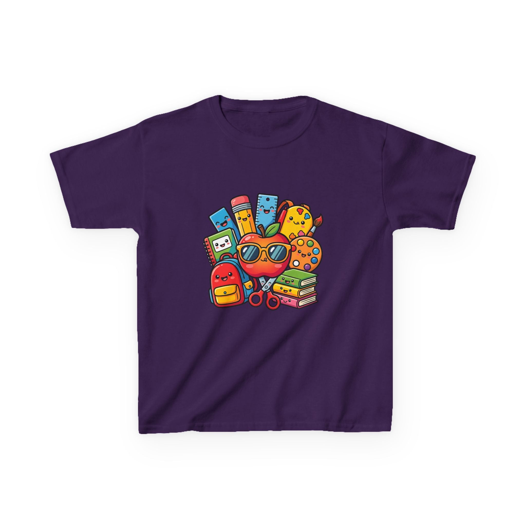 Kids Back to School T-Shirt - Kawaii School Supplies Art | 2026
