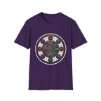 Unisex Steampunk T-Shirt - Ornate Mystical Mandala & Gears