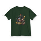 Kids Dark Academia Tee - Macabre School Supplies Skull