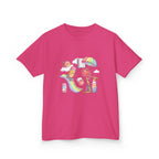 Kids Back to School Tee - Cute Faces School Supplies | Rainbow 2026