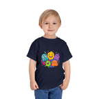 Toddler Monster Tee - Cute Happy Colorful Cartoon Kids Shirt