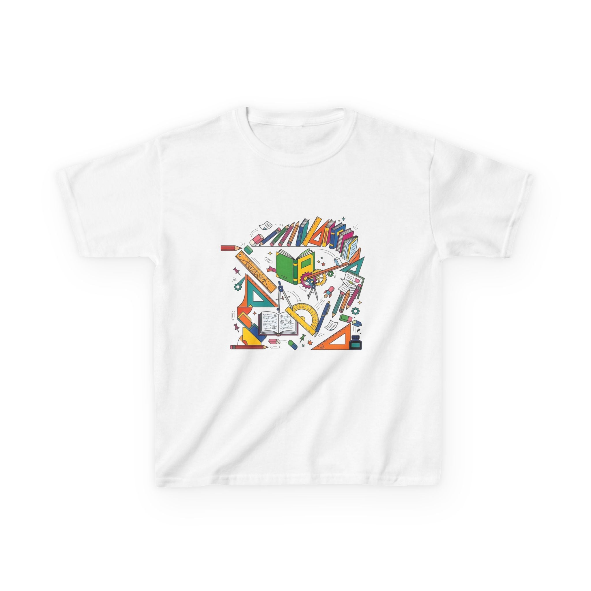 Kids School Supplies Tee - Doodle Art 2026 | Back to School