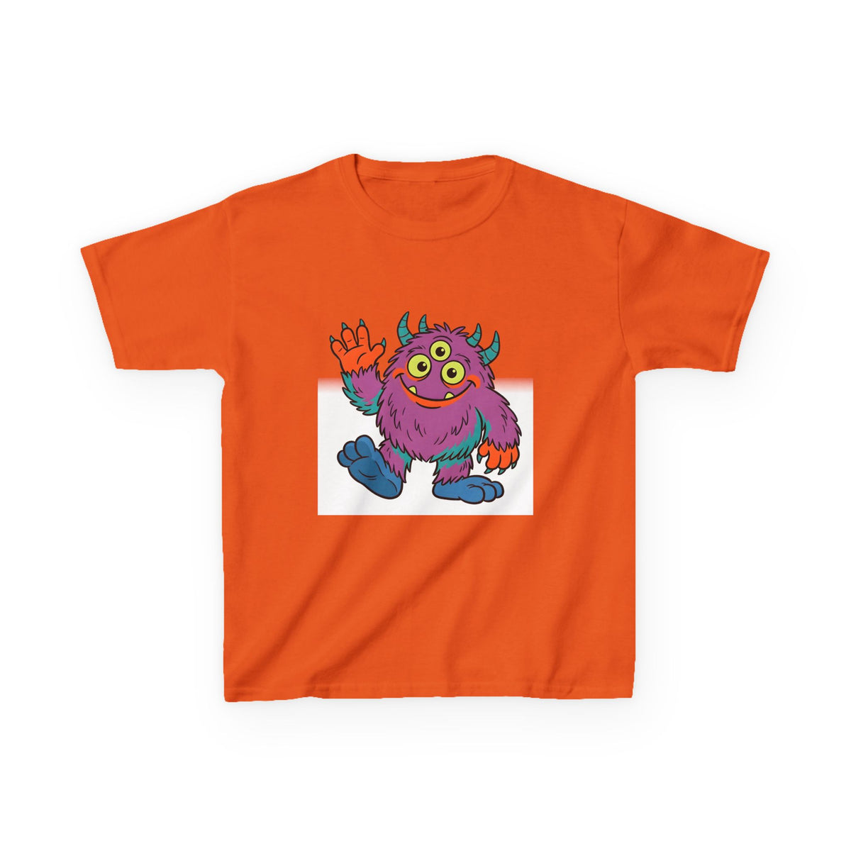 Kids T-Shirt - Cute 3-Eyed Monster Cartoon | Colorful & Fun