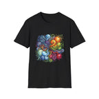 Abstract T-Shirt - Whimsical Watercolor Mandala | Surreal Figures
