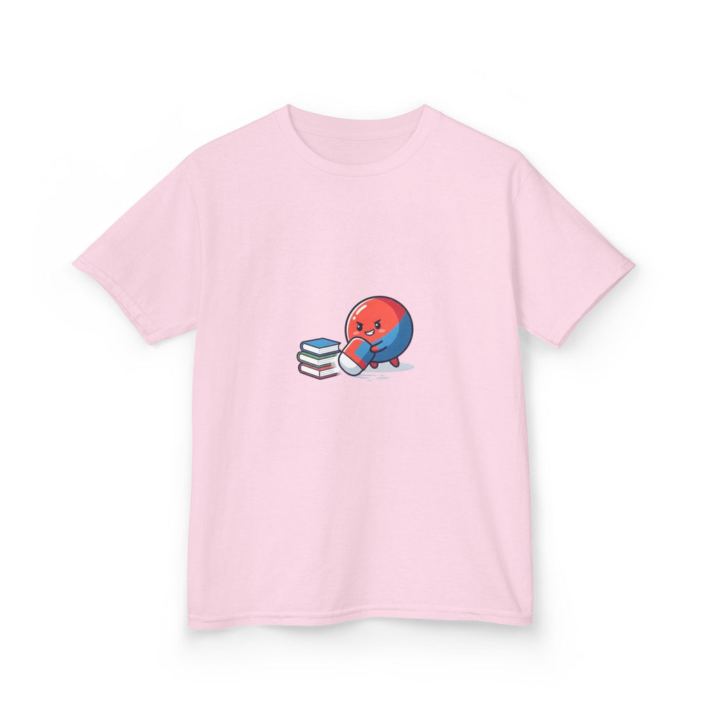 Kids Heavy Cotton Tee - Cute School Learning Cartoon Shirt