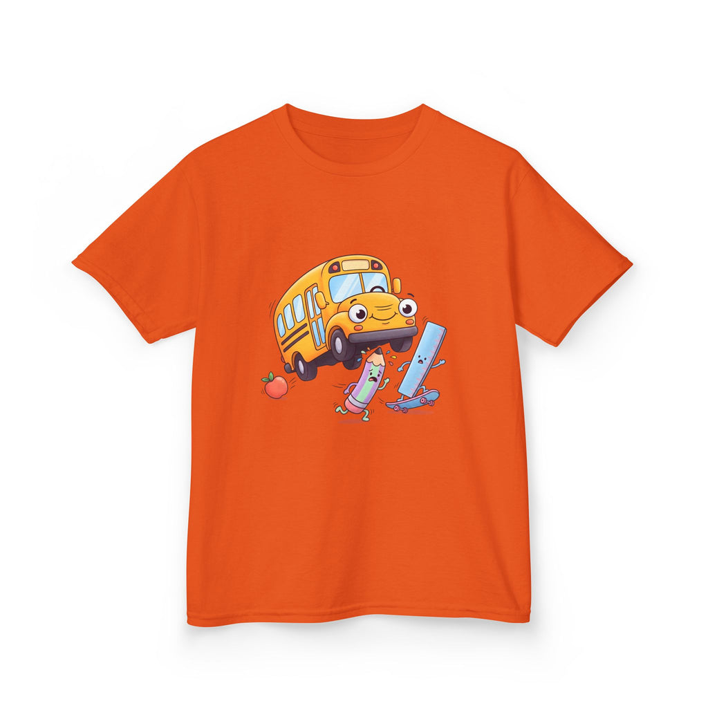 Kids School Bus Tee - Cute School Supplies Shirt | Back to School 2026
