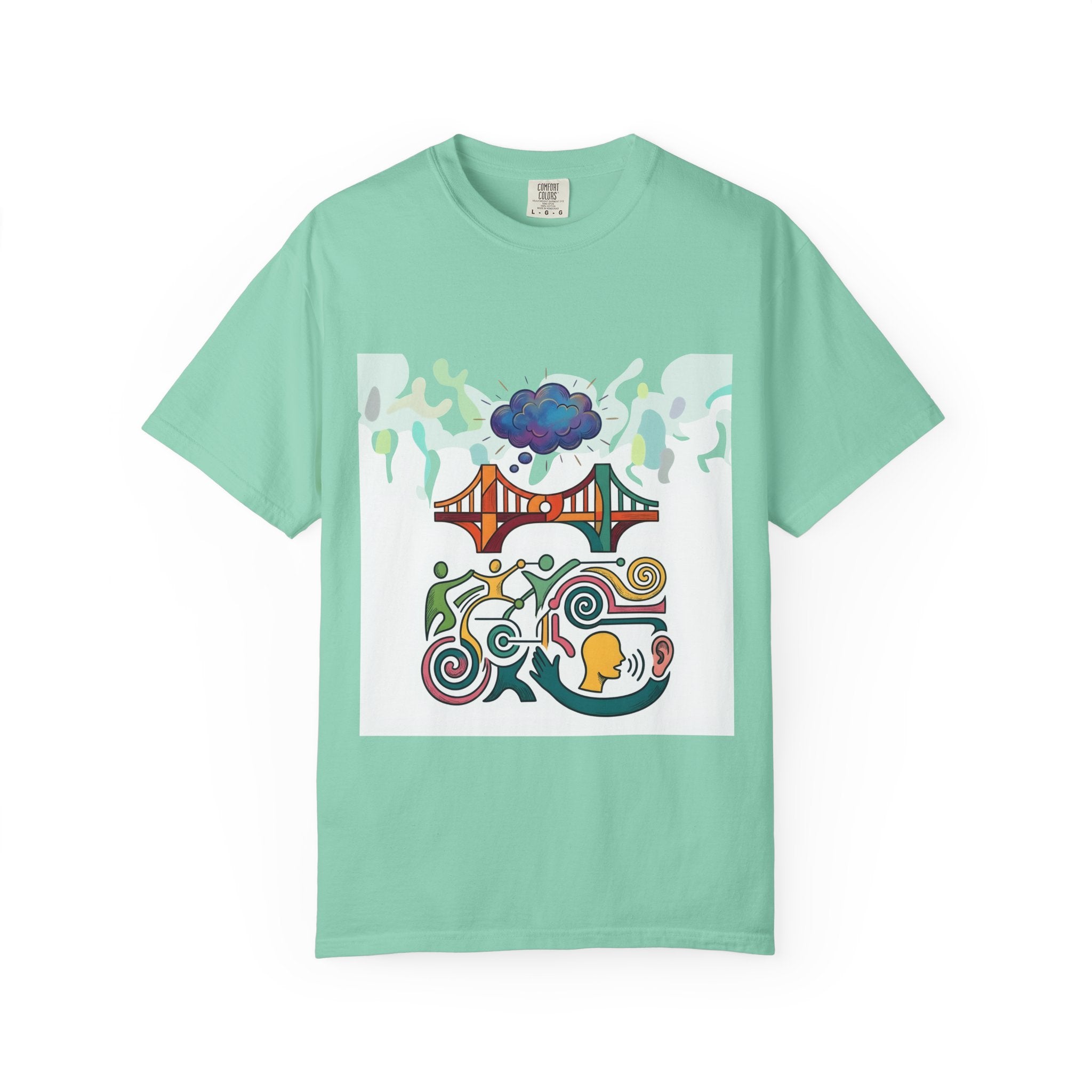Comfort Colors T-shirt - Symbolic Connection | Abstract Communication
