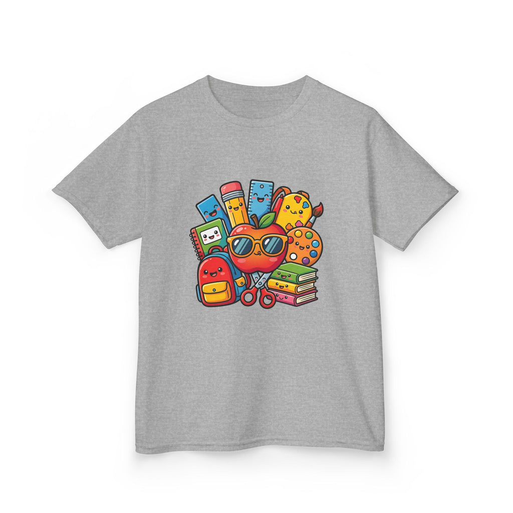 Kids Back to School T-Shirt - Kawaii School Supplies Art | 2026