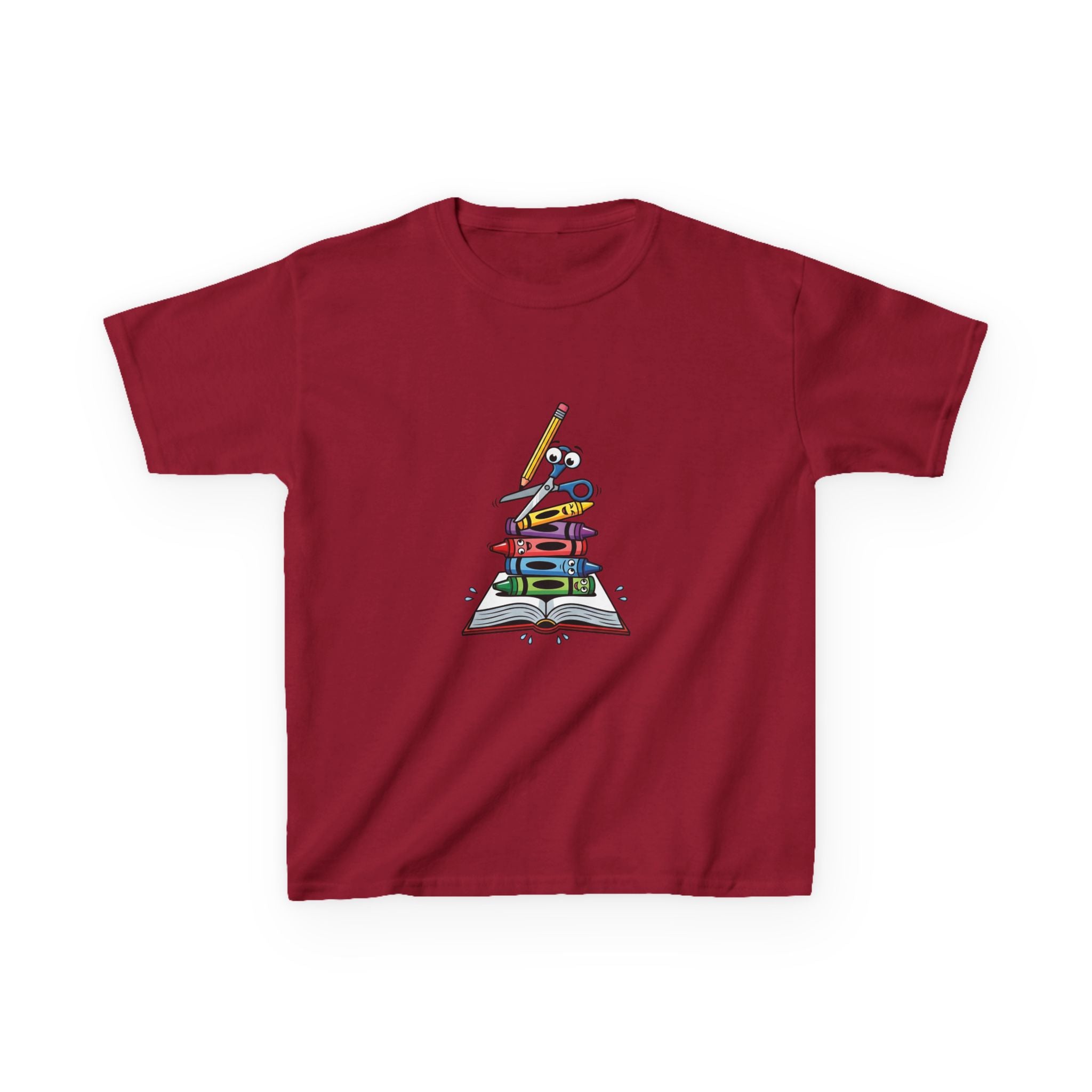Back to School Kids Tee - Art Supplies Fun Design | 2026