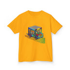 Kids T-Shirt - Vibrant Geometric Animal Bus Adventure