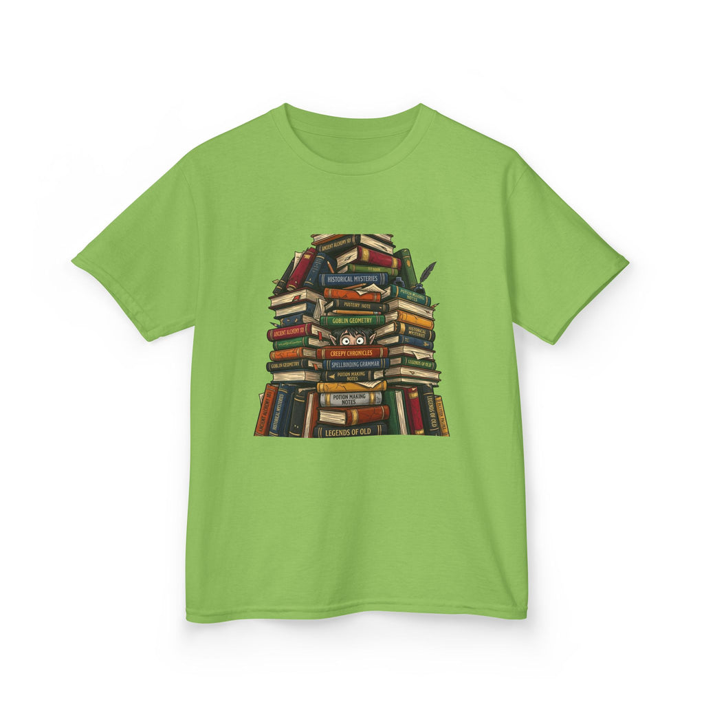Kids Magic Studies Tee - Whimsical Fantasy Books & Goblin Geometry