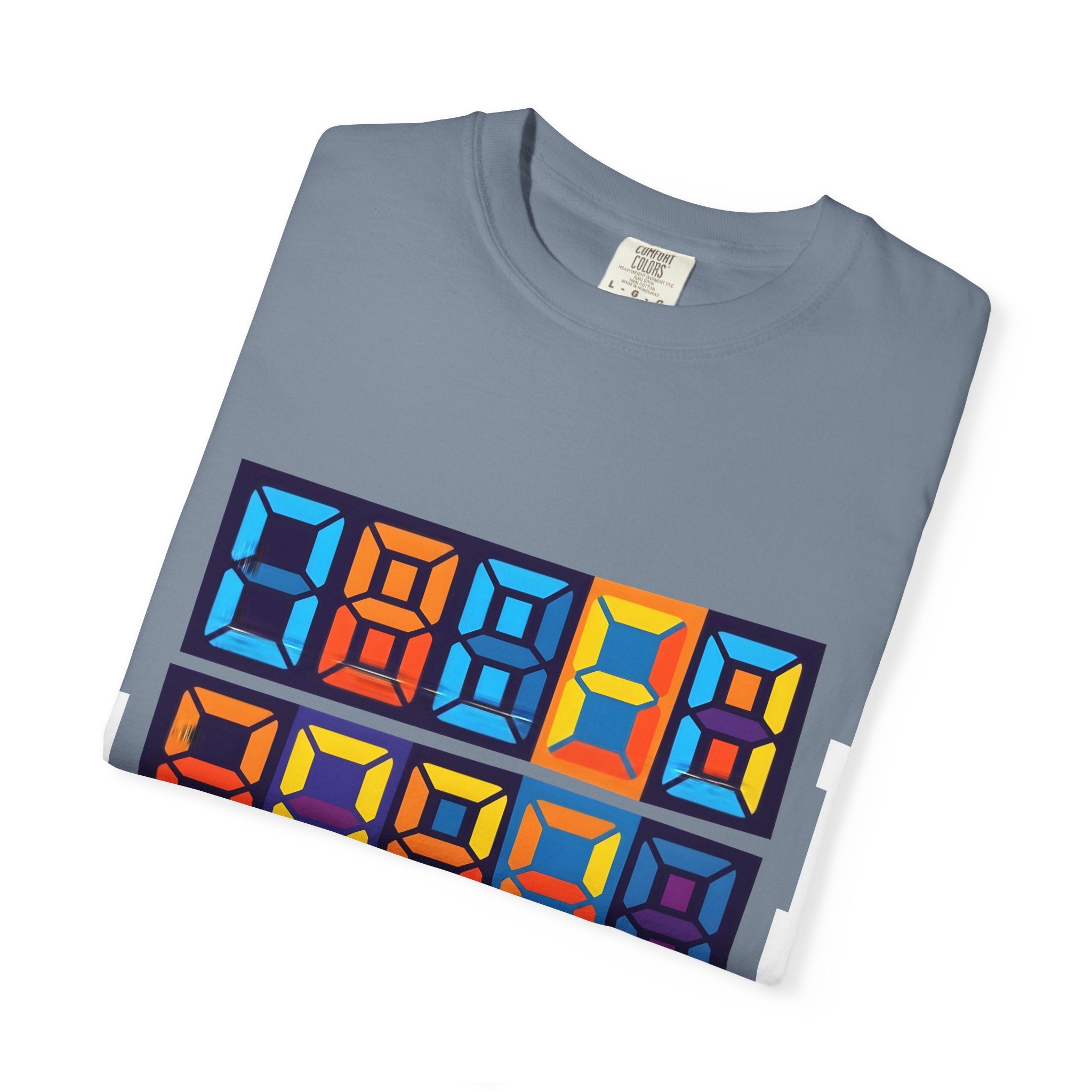 Unisex T-Shirt - Retro Tech 8-Bit Digital Display | Comfort Colors