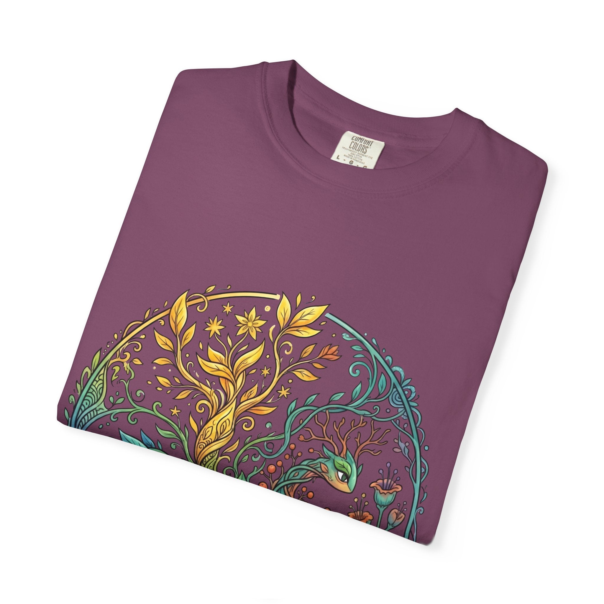 Elemental Dragon Tree T-Shirt - Mystical Nature Art | Comfort Colors