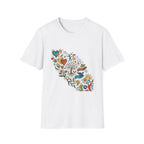 Unisex T-Shirt - Groovy Folk Art Love & Peace | Vibrant Community