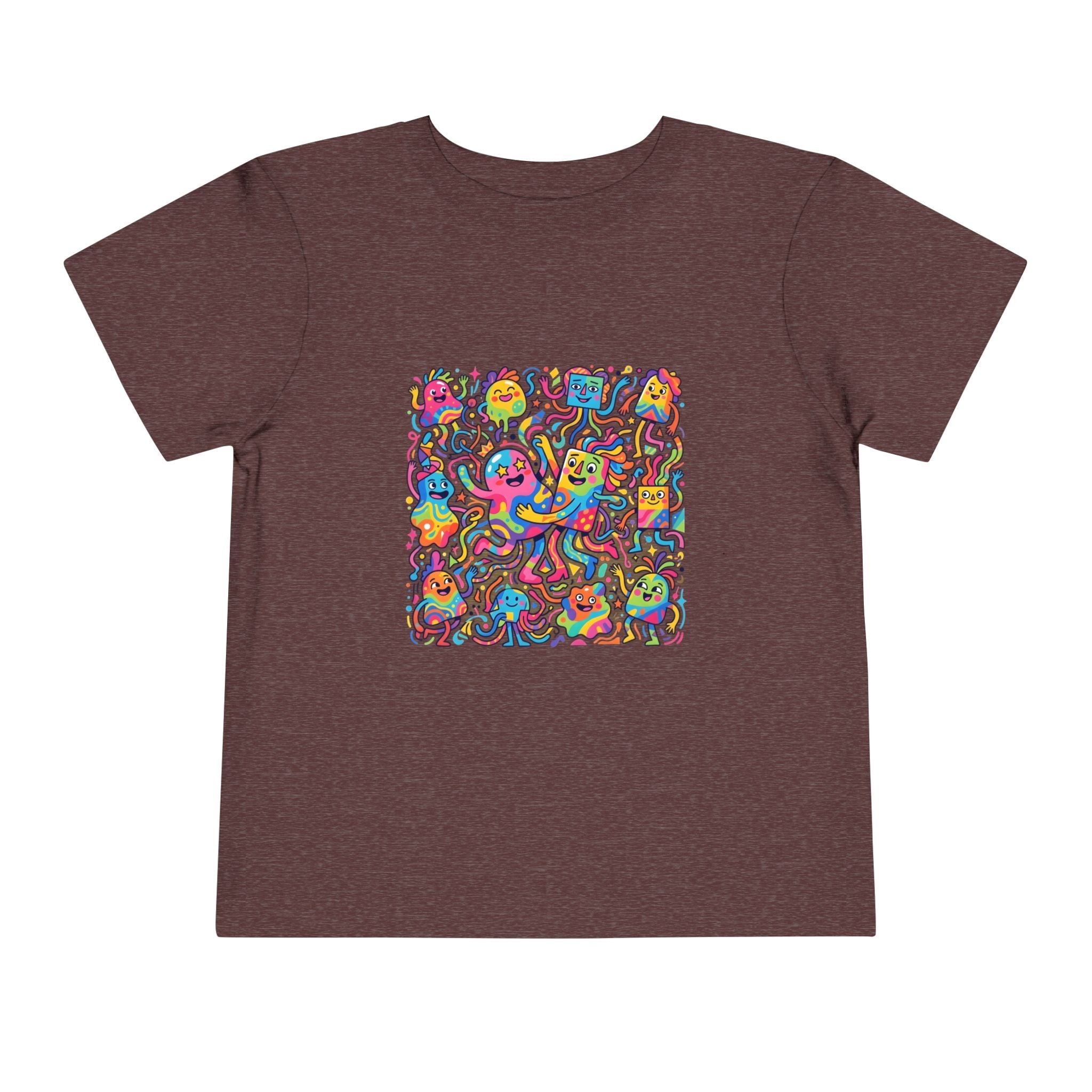 Toddler T-Shirt - Vibrant Whimsical Creatures | Doodle Art