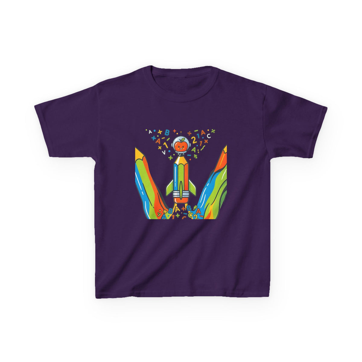 Kids Education Tee - Playful ABC & Math Learning Graphic