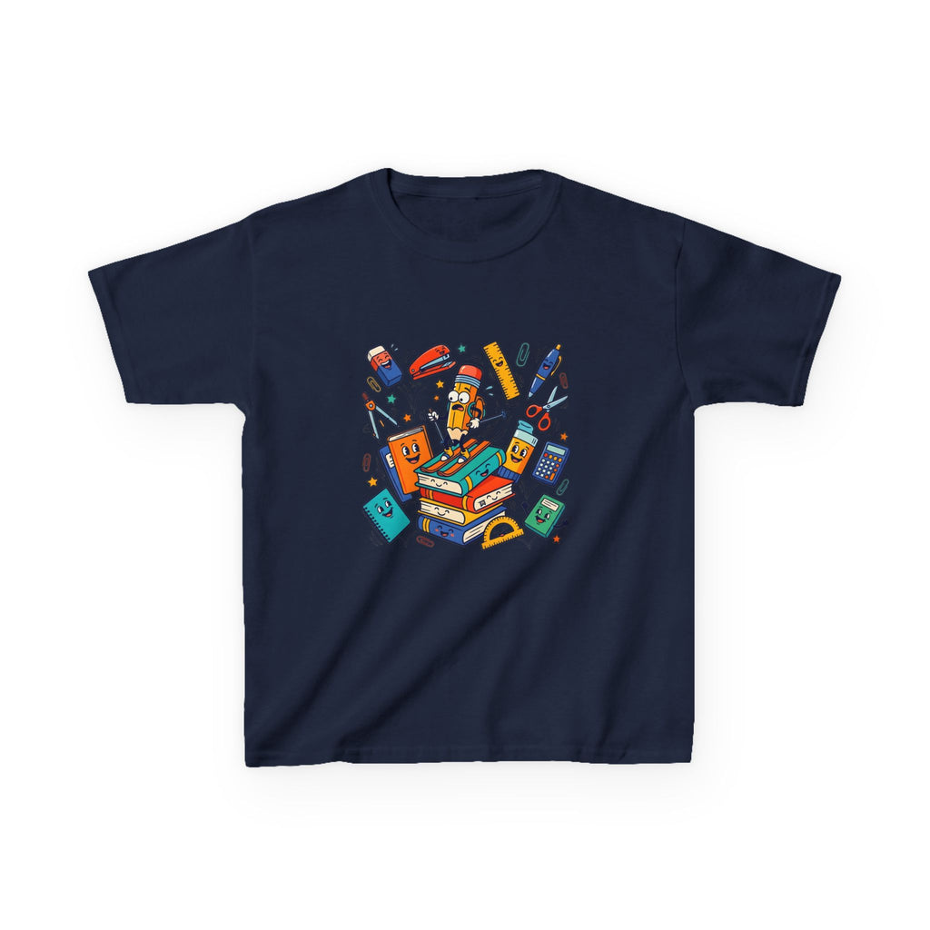 Kids T-Shirt - Cute Doodle School Supplies | First Day 2026