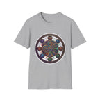 Unisex Steampunk T-Shirt - Ornate Mystical Mandala & Gears