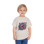 Toddler Crypto Shirt - Neon Geometric Digital Art | Blockchain Kids