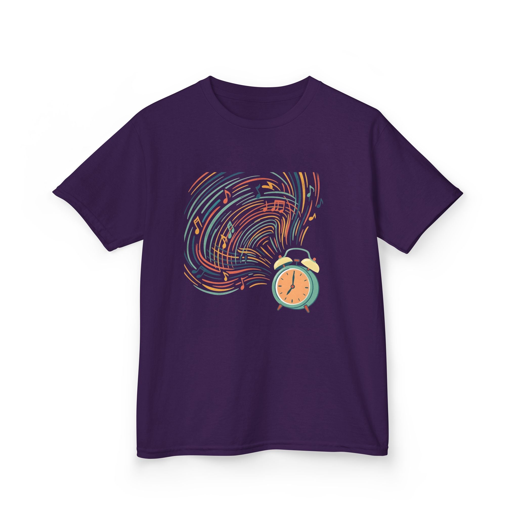 Kids Tee - Retro Music Alarm Clock | Abstract Playful Design