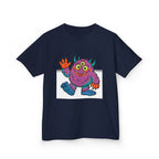 Kids T-Shirt - Cute 3-Eyed Monster Cartoon | Colorful & Fun