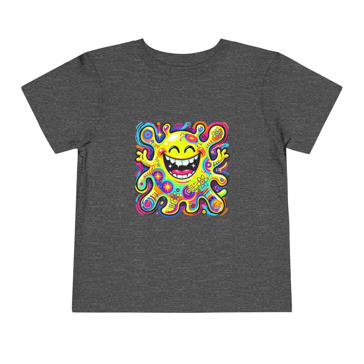 Toddler Tee - Vibrant Psychedelic Monster | Kids Abstract Cartoon Art