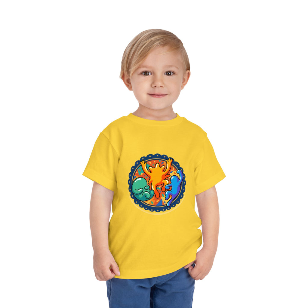 Toddler Tee - Vibrant Playful Celebration Dancing Confetti Shirt