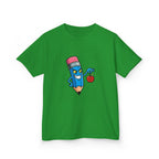 Kids Tee - Mischievous School Supplies Cartoon | Funny Education