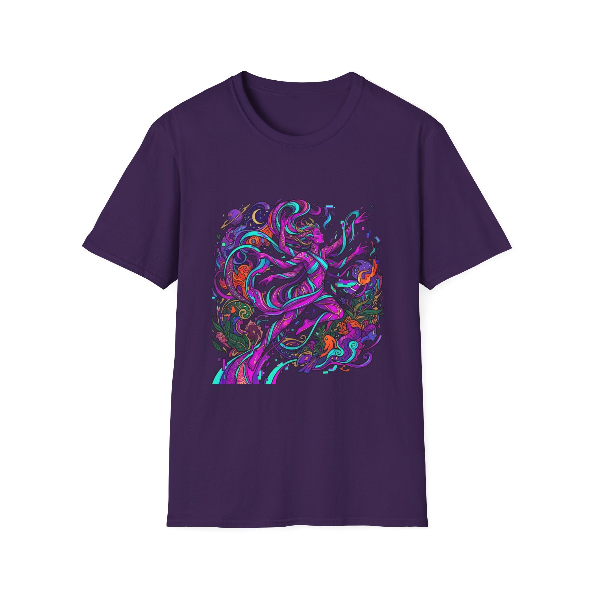 T-Shirt - Vibrant Psychedelic Cosmic Goddess Spiritual Flow