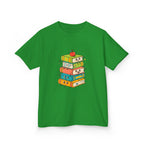 Kids Bookworm Tee - Whimsical Retro Reading & Learning Design