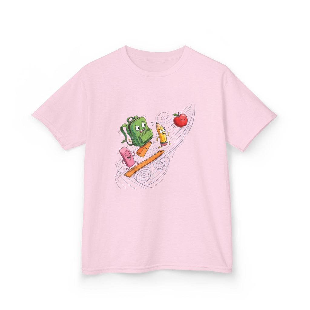 Kids Cartoon School Supplies T-Shirt - Back to School Chaos | 2026