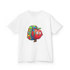 Kids Tee - Adventurous Apple Character Hiking T-Shirt