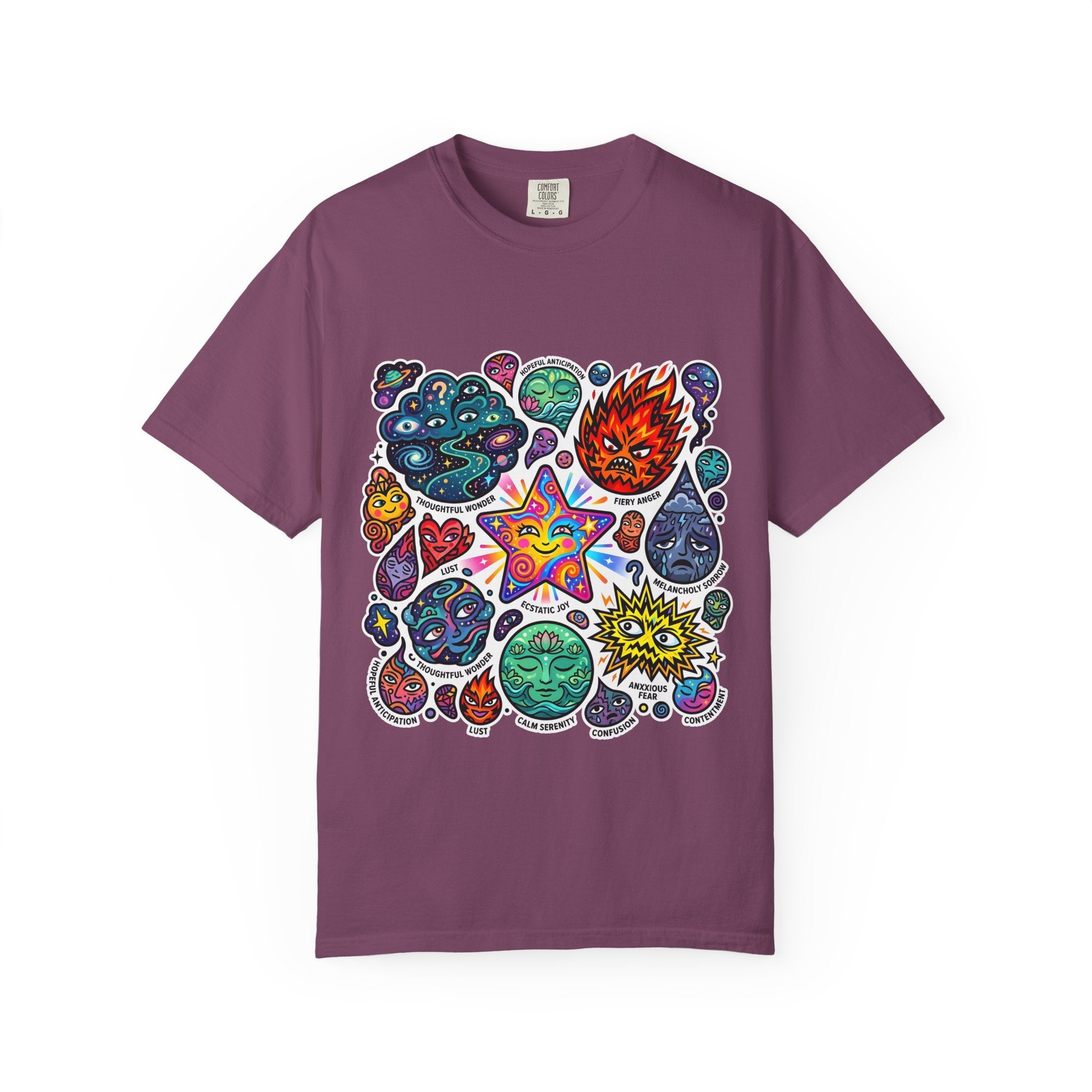 Comfort Colors T-Shirt - Psychedelic Emotions Art | Mental Health