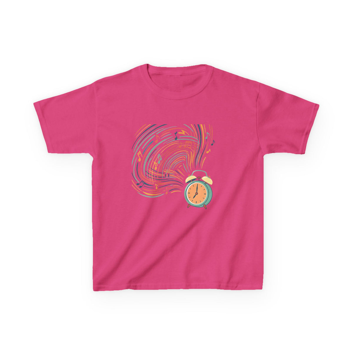 Kids Tee - Retro Music Alarm Clock | Abstract Playful Design