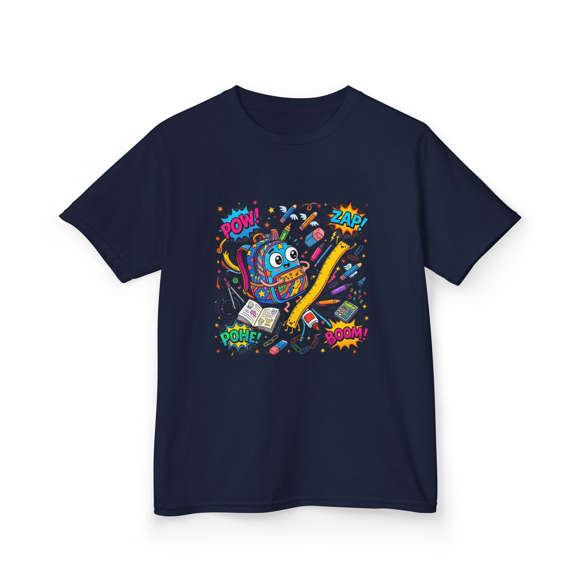 Kids T-Shirt - POW! ZAP! Comic School Supplies | Back to School