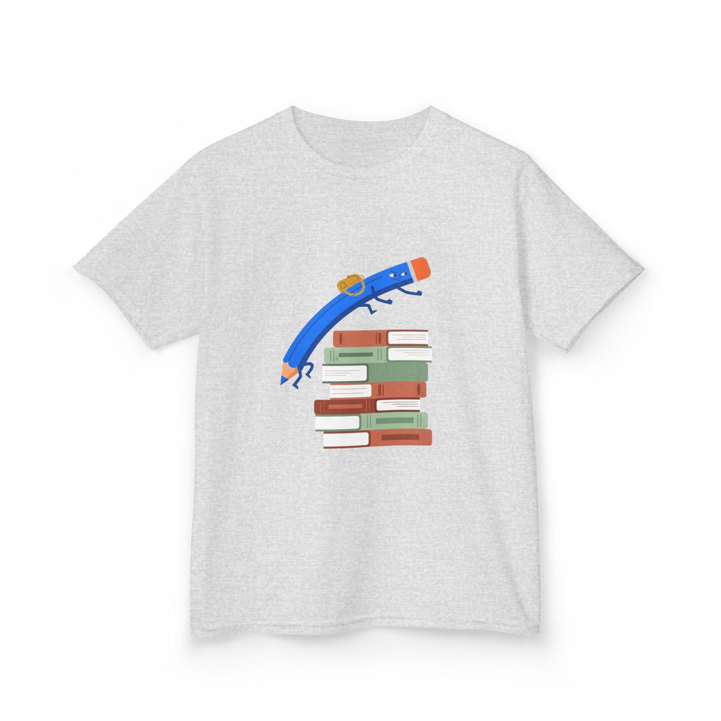 Kids Tee - Back to School Education | Books & Pencil
