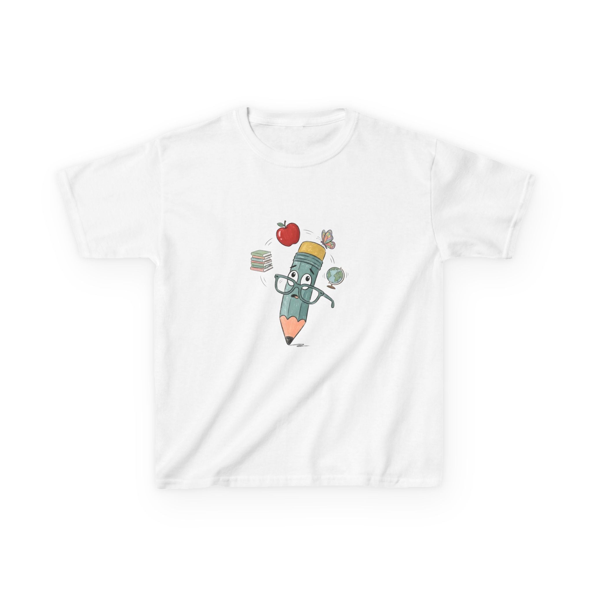 Kids School T-Shirt - Hand-Drawn Whimsical Learning Design