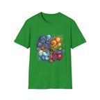 Abstract T-Shirt - Whimsical Watercolor Mandala | Surreal Figures