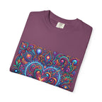 Unisex Garment-Dyed T-shirt - Cosmic Love | Psychedelic Heart Art