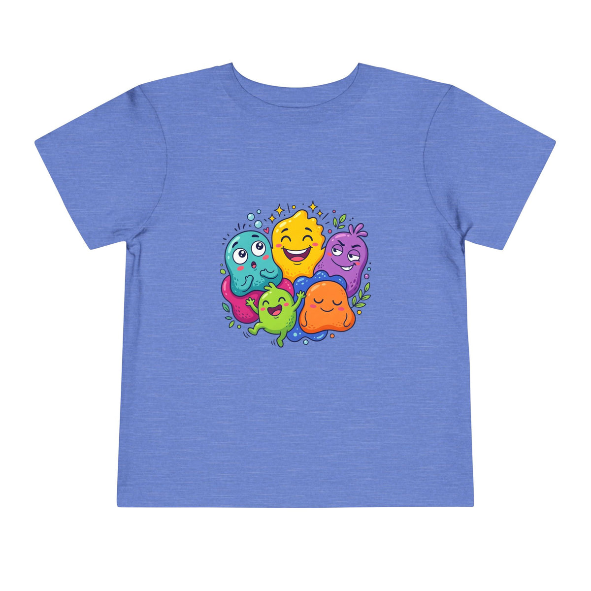 Toddler Monster Tee - Cute Happy Colorful Cartoon Kids Shirt