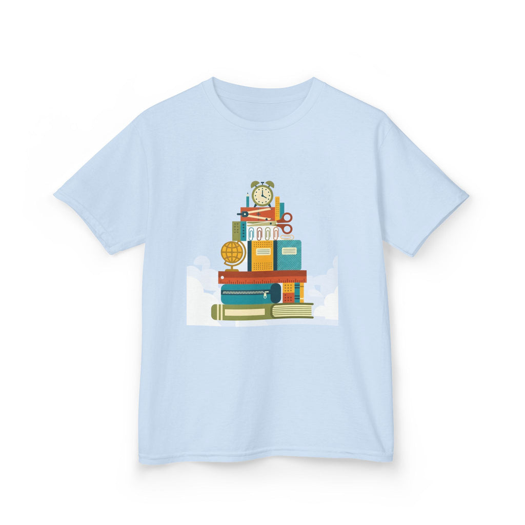 Kids Tee - Flat Vector School Supplies Stack | Back to School 2026